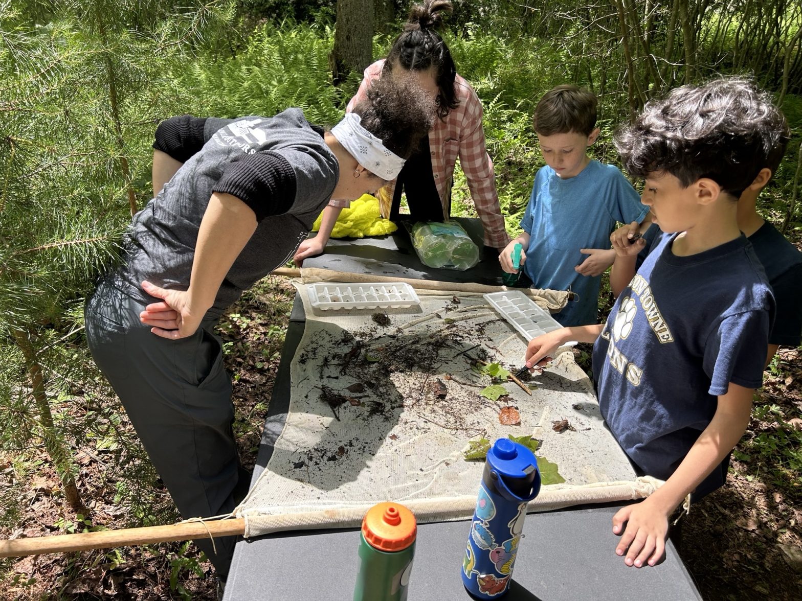 Trout in the Classroom are Released into the Catharpin at Jackson Hollow